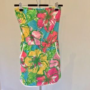 EUC Casual Lilly Pulitzer Floral Dress- Pockets!
